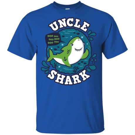 T-Shirts Royal / YXS Shark Family trazo - Uncle Youth T-Shirt
