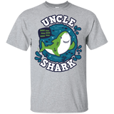 T-Shirts Sport Grey / YXS Shark Family trazo - Uncle Youth T-Shirt