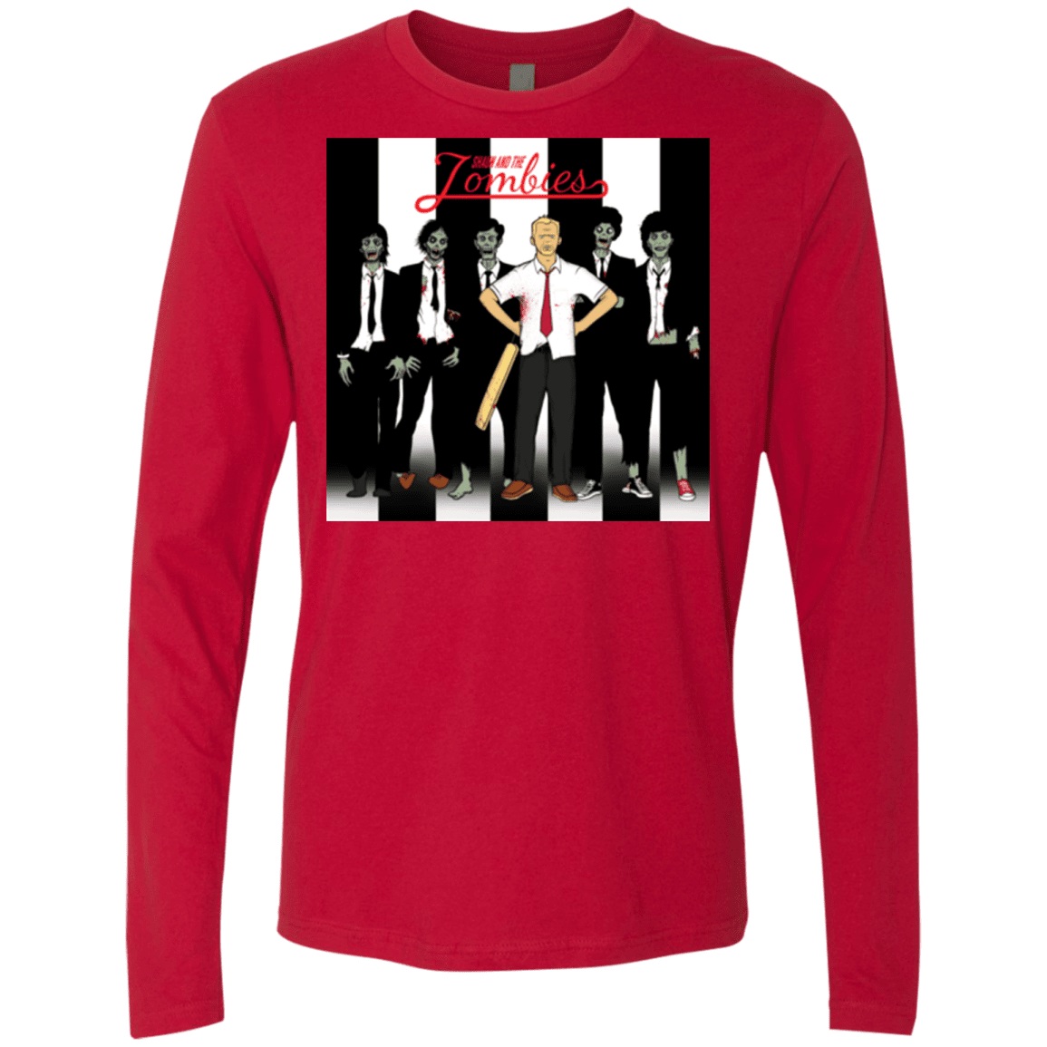 T-Shirts Red / Small Shaun and the Zombies Men's Premium Long Sleeve