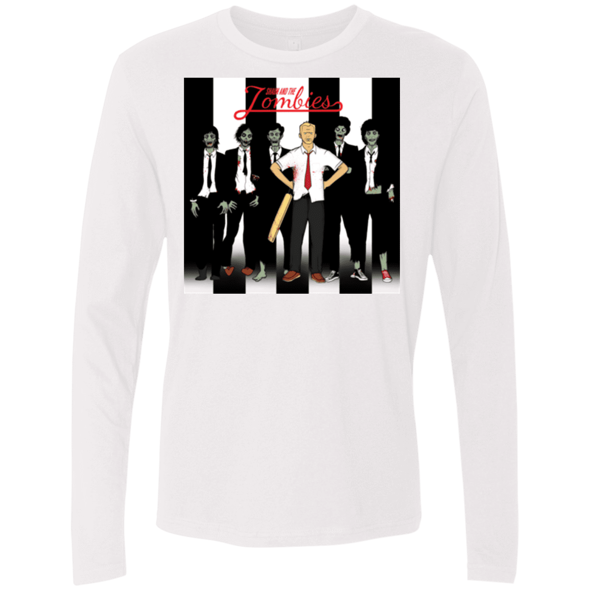 T-Shirts White / Small Shaun and the Zombies Men's Premium Long Sleeve