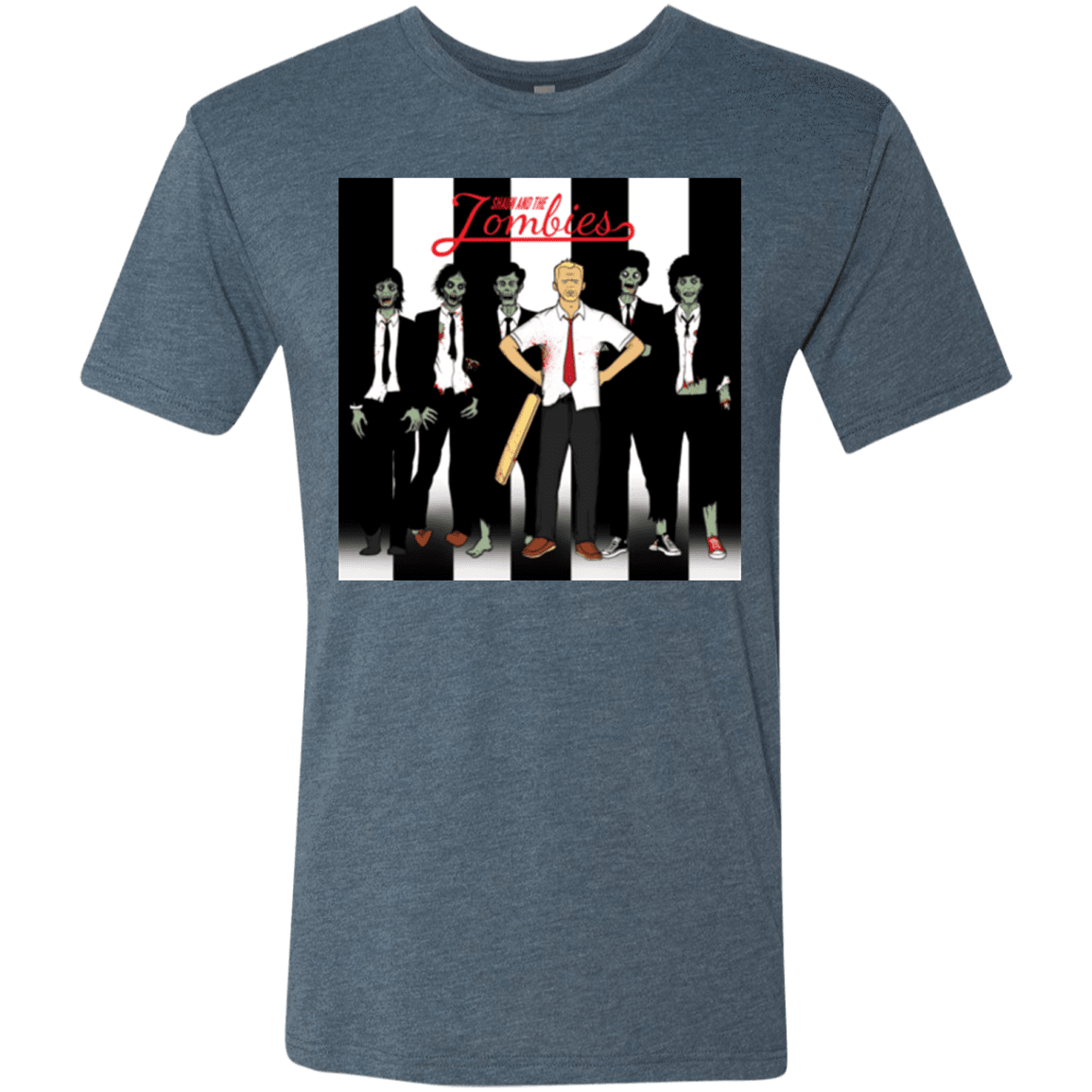 T-Shirts Indigo / Small Shaun and the Zombies Men's Triblend T-Shirt