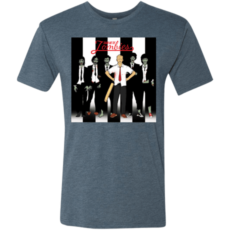 T-Shirts Indigo / Small Shaun and the Zombies Men's Triblend T-Shirt