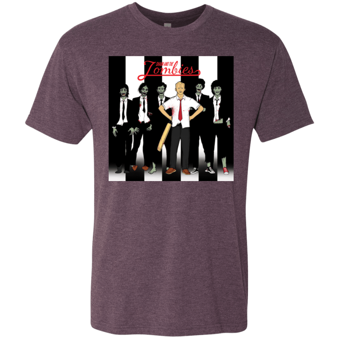 T-Shirts Vintage Purple / Small Shaun and the Zombies Men's Triblend T-Shirt