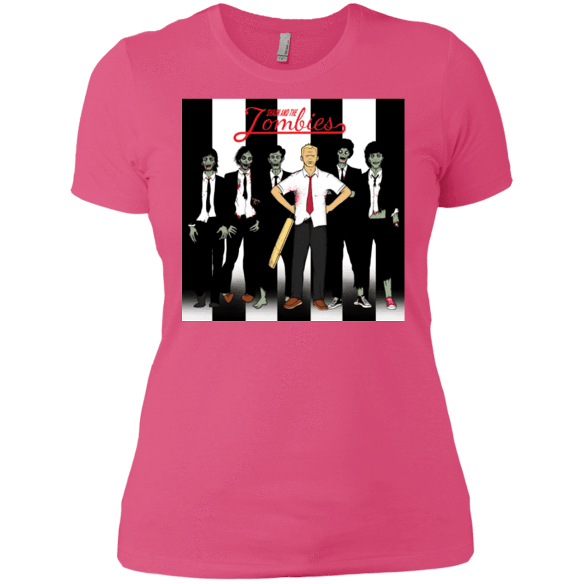 T-Shirts Hot Pink / X-Small Shaun and the Zombies Women's Premium T-Shirt