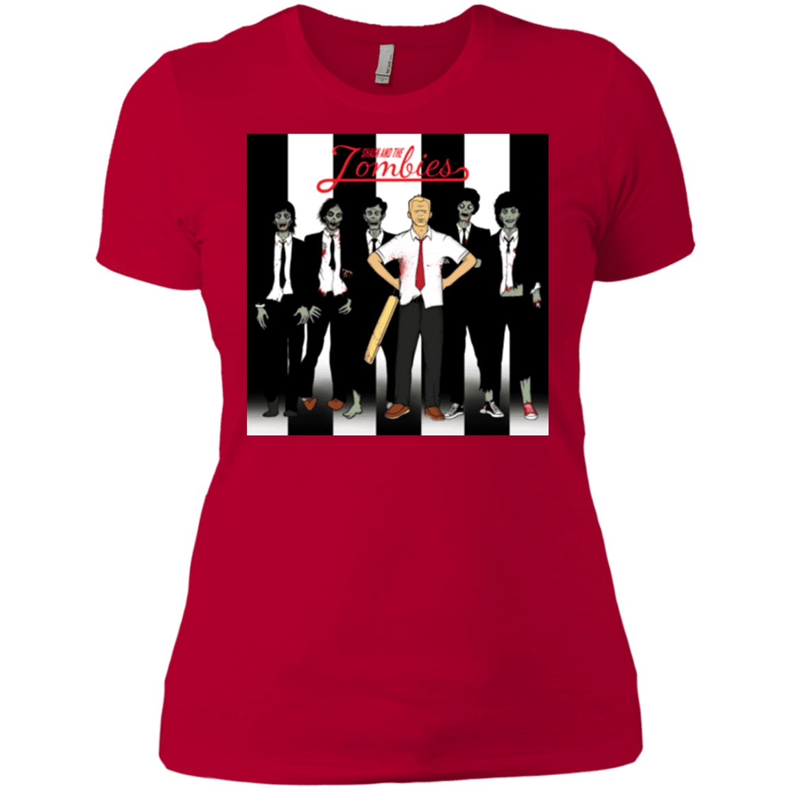 T-Shirts Red / X-Small Shaun and the Zombies Women's Premium T-Shirt