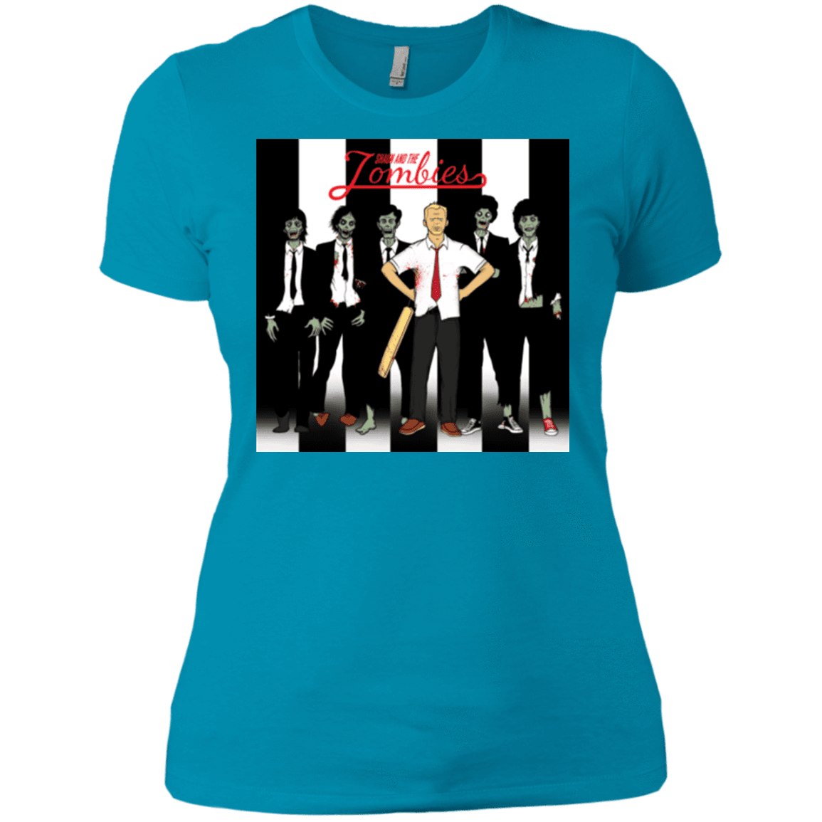 T-Shirts Turquoise / X-Small Shaun and the Zombies Women's Premium T-Shirt