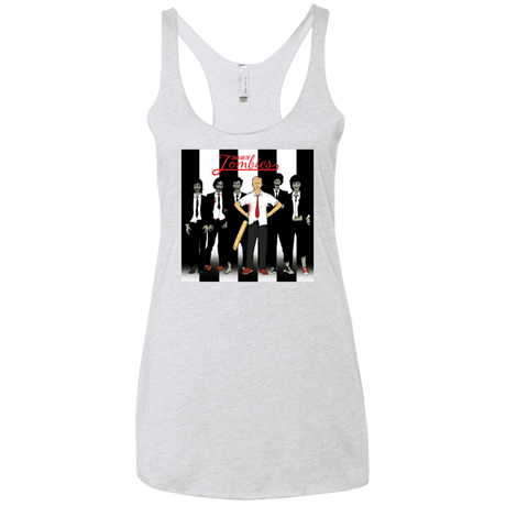 T-Shirts Heather White / X-Small Shaun and the Zombies Women's Triblend Racerback Tank