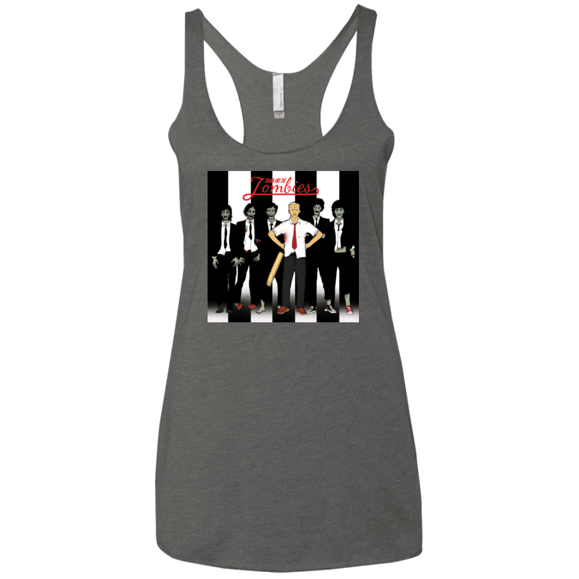 T-Shirts Premium Heather / X-Small Shaun and the Zombies Women's Triblend Racerback Tank