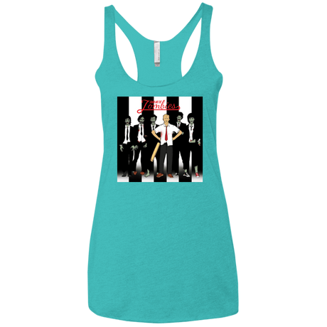 T-Shirts Tahiti Blue / X-Small Shaun and the Zombies Women's Triblend Racerback Tank