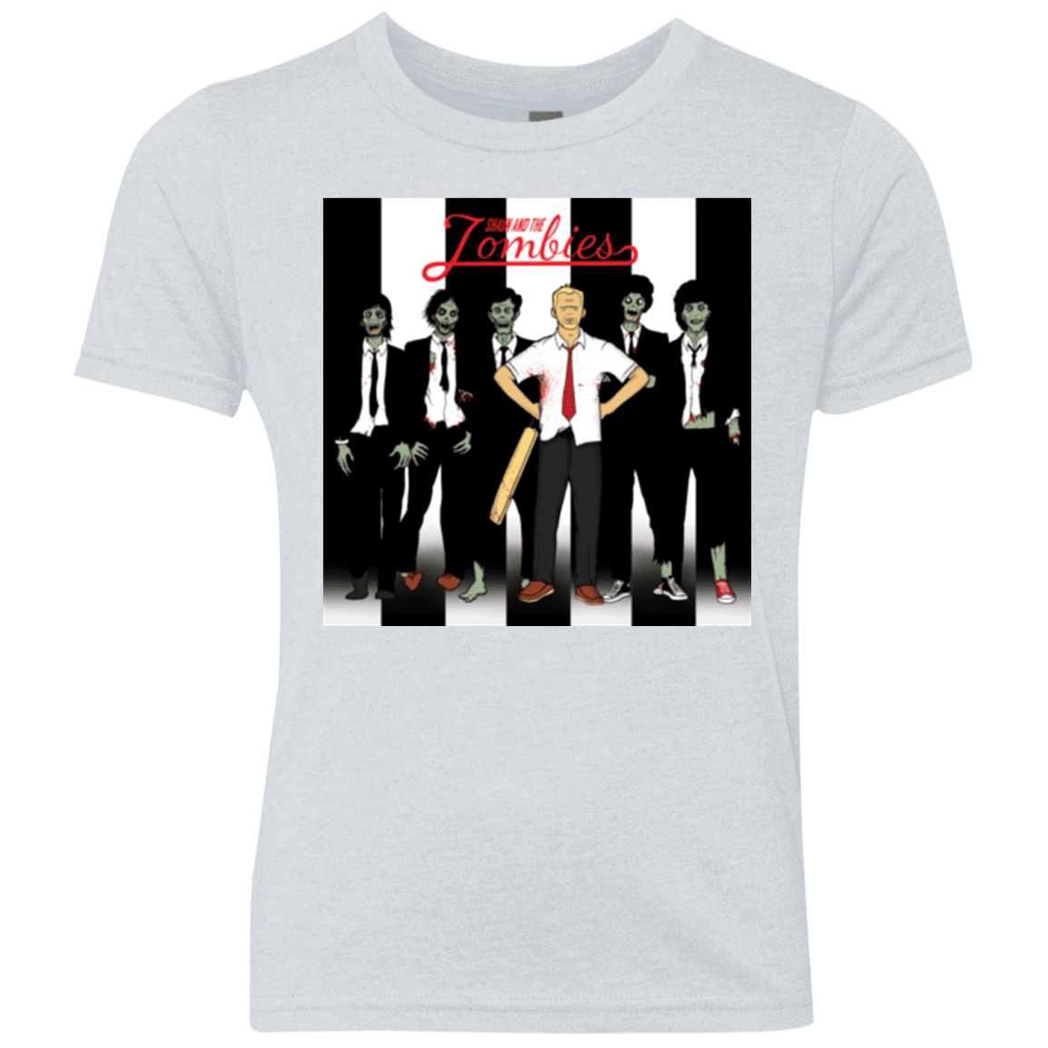 T-Shirts Heather White / YXS Shaun and the Zombies Youth Triblend T-Shirt