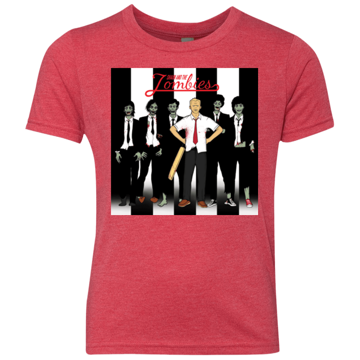 T-Shirts Vintage Red / YXS Shaun and the Zombies Youth Triblend T-Shirt