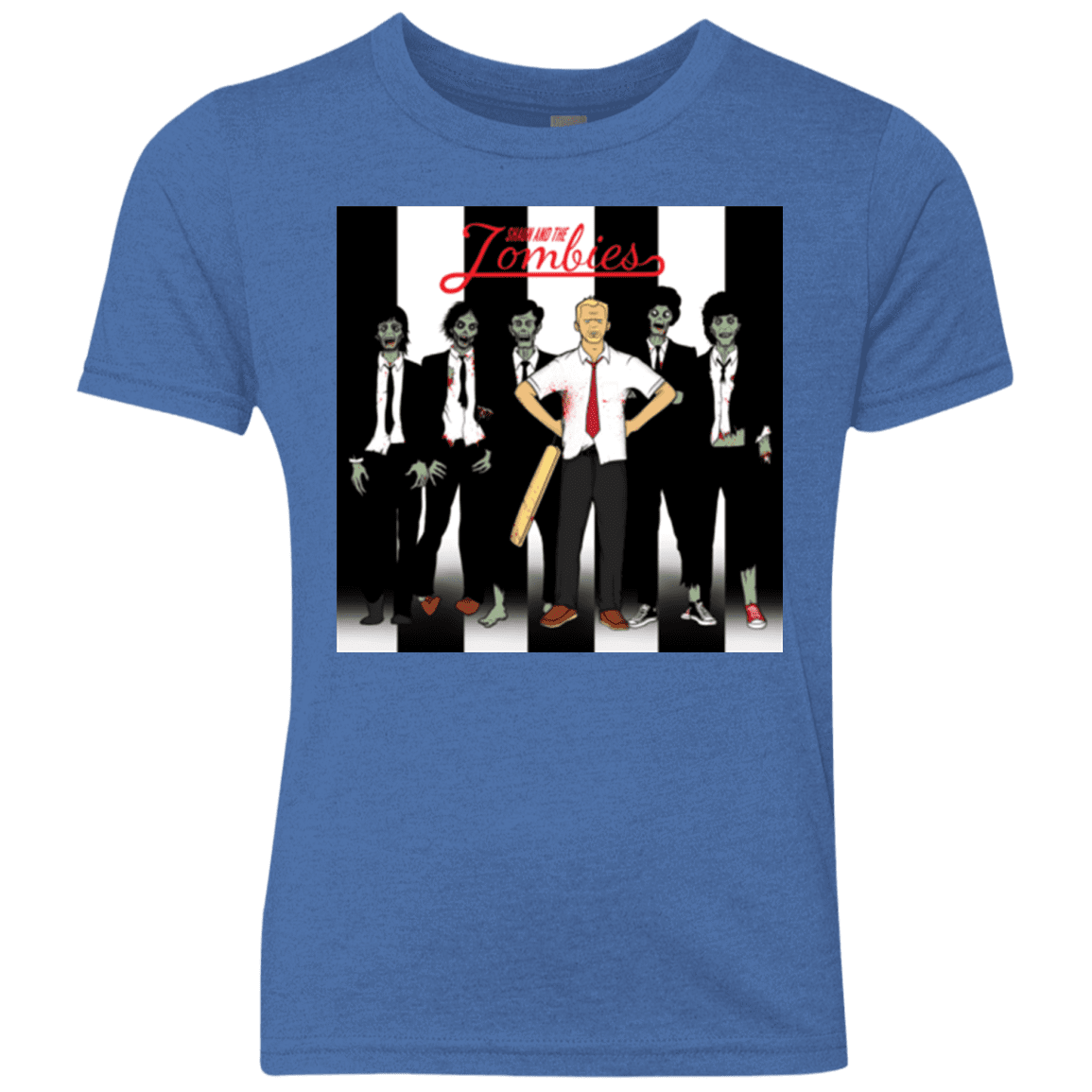 T-Shirts Vintage Royal / YXS Shaun and the Zombies Youth Triblend T-Shirt