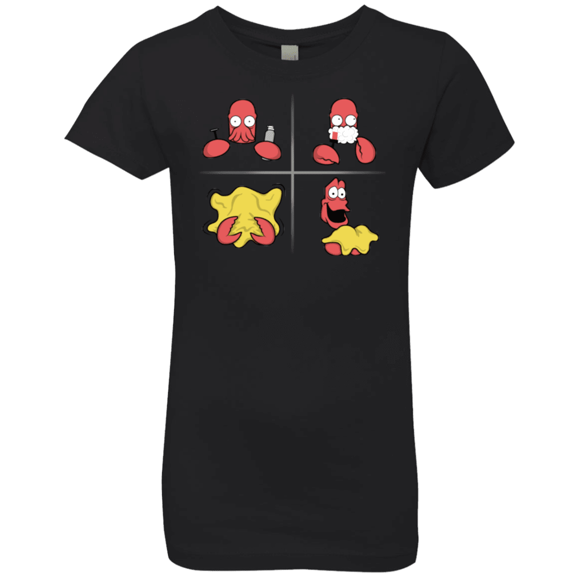 T-Shirts Black / YXS Shaving Process Girls Premium T-Shirt