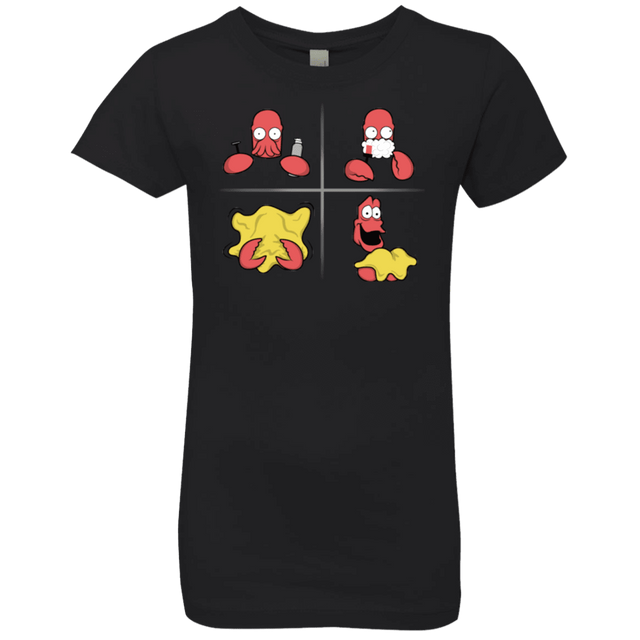 T-Shirts Black / YXS Shaving Process Girls Premium T-Shirt