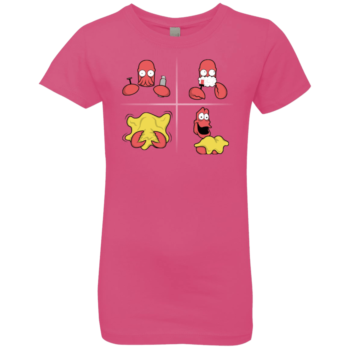 T-Shirts Hot Pink / YXS Shaving Process Girls Premium T-Shirt