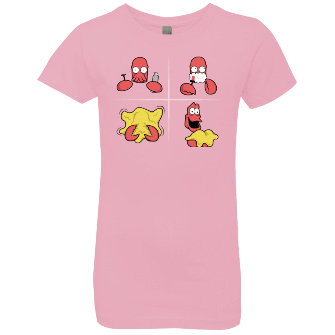 T-Shirts Light Pink / YXS Shaving Process Girls Premium T-Shirt