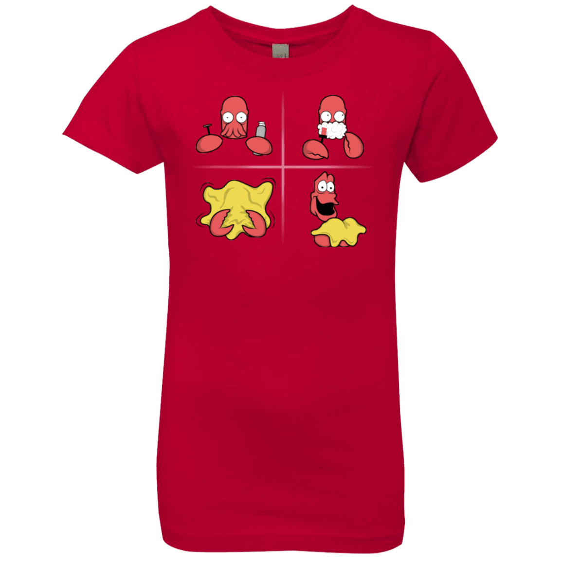 T-Shirts Red / YXS Shaving Process Girls Premium T-Shirt