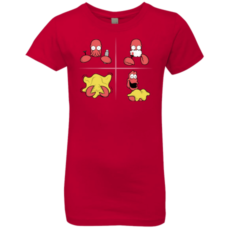 T-Shirts Red / YXS Shaving Process Girls Premium T-Shirt