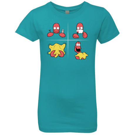 T-Shirts Tahiti Blue / YXS Shaving Process Girls Premium T-Shirt