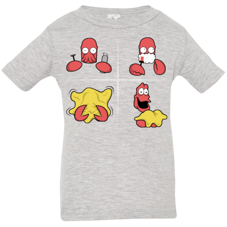 T-Shirts Heather Grey / 6 Months Shaving Process Infant Premium T-Shirt