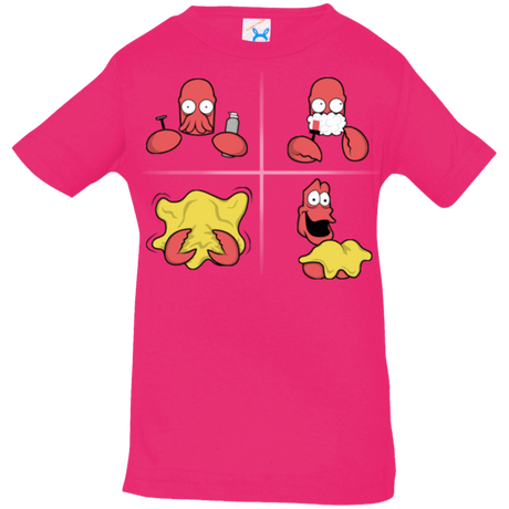 T-Shirts Hot Pink / 6 Months Shaving Process Infant Premium T-Shirt