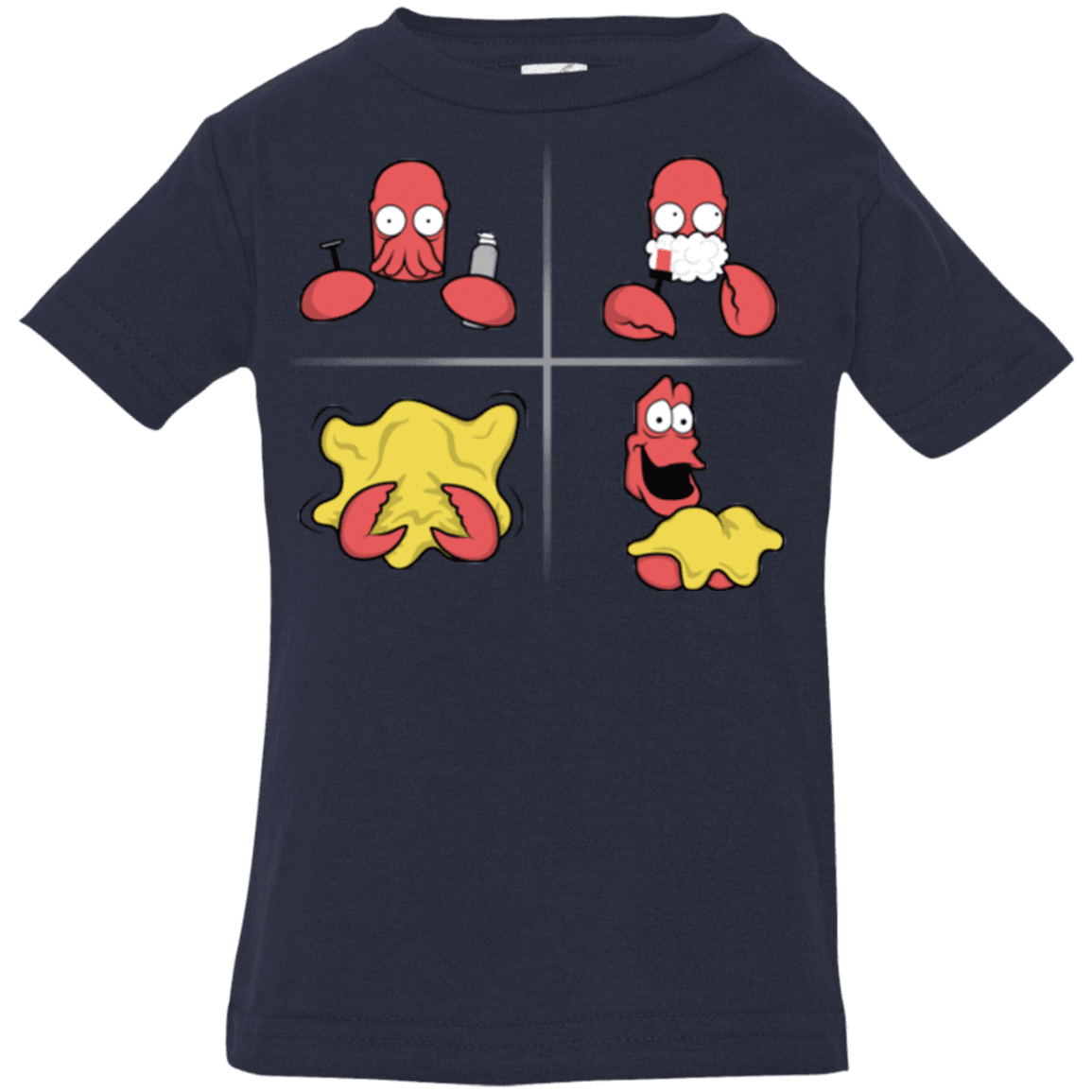 T-Shirts Navy / 6 Months Shaving Process Infant Premium T-Shirt