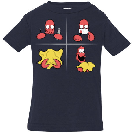 T-Shirts Navy / 6 Months Shaving Process Infant Premium T-Shirt