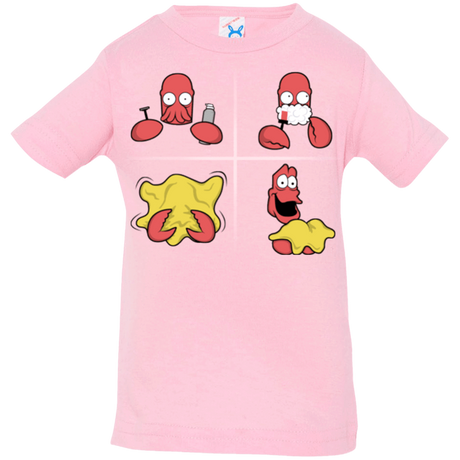 T-Shirts Pink / 6 Months Shaving Process Infant Premium T-Shirt
