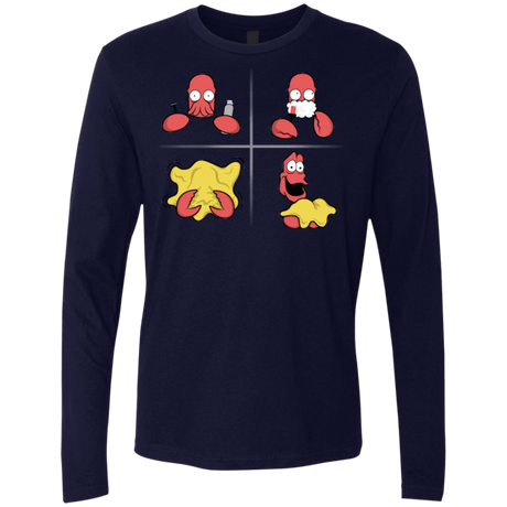 T-Shirts Midnight Navy / S Shaving Process Men's Premium Long Sleeve