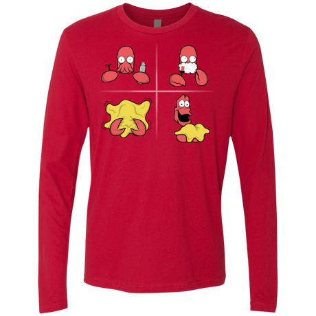 T-Shirts Red / S Shaving Process Men's Premium Long Sleeve