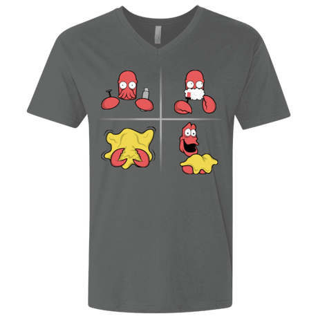 T-Shirts Heavy Metal / X-Small Shaving Process Men's Premium V-Neck