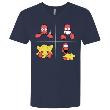 T-Shirts Midnight Navy / X-Small Shaving Process Men's Premium V-Neck