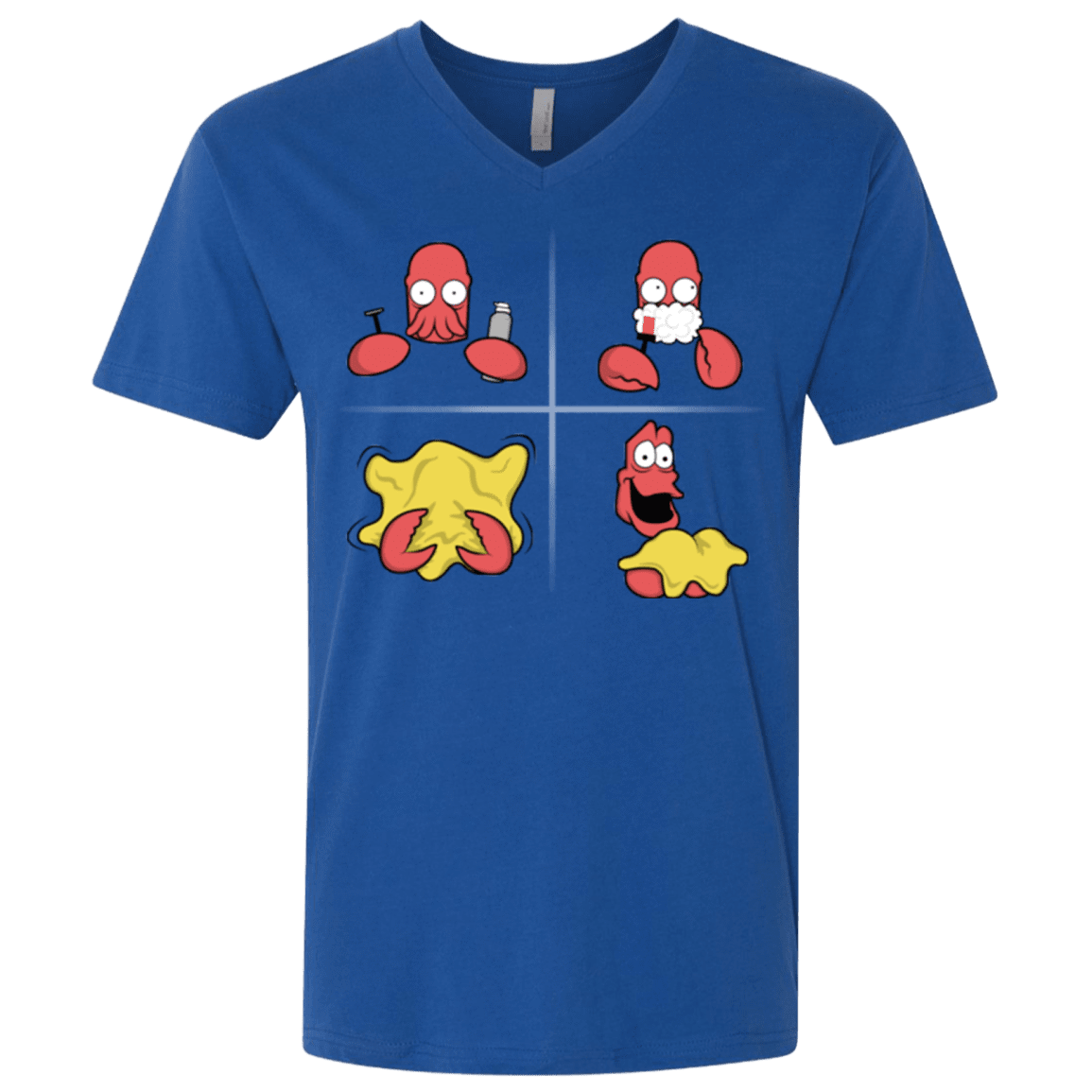 T-Shirts Royal / X-Small Shaving Process Men's Premium V-Neck