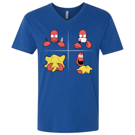 T-Shirts Royal / X-Small Shaving Process Men's Premium V-Neck