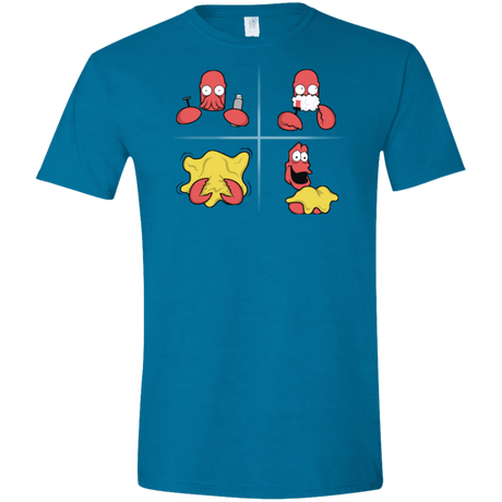 T-Shirts Antique Sapphire / S Shaving Process Men's Semi-Fitted Softstyle