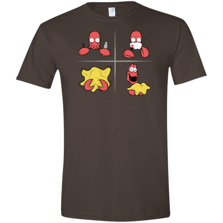 T-Shirts Dark Chocolate / S Shaving Process Men's Semi-Fitted Softstyle