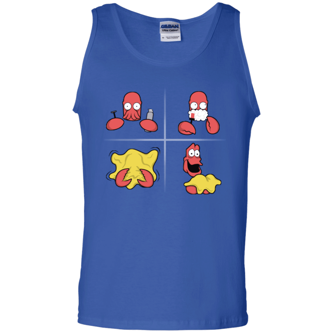 T-Shirts Royal / S Shaving Process Men's Tank Top