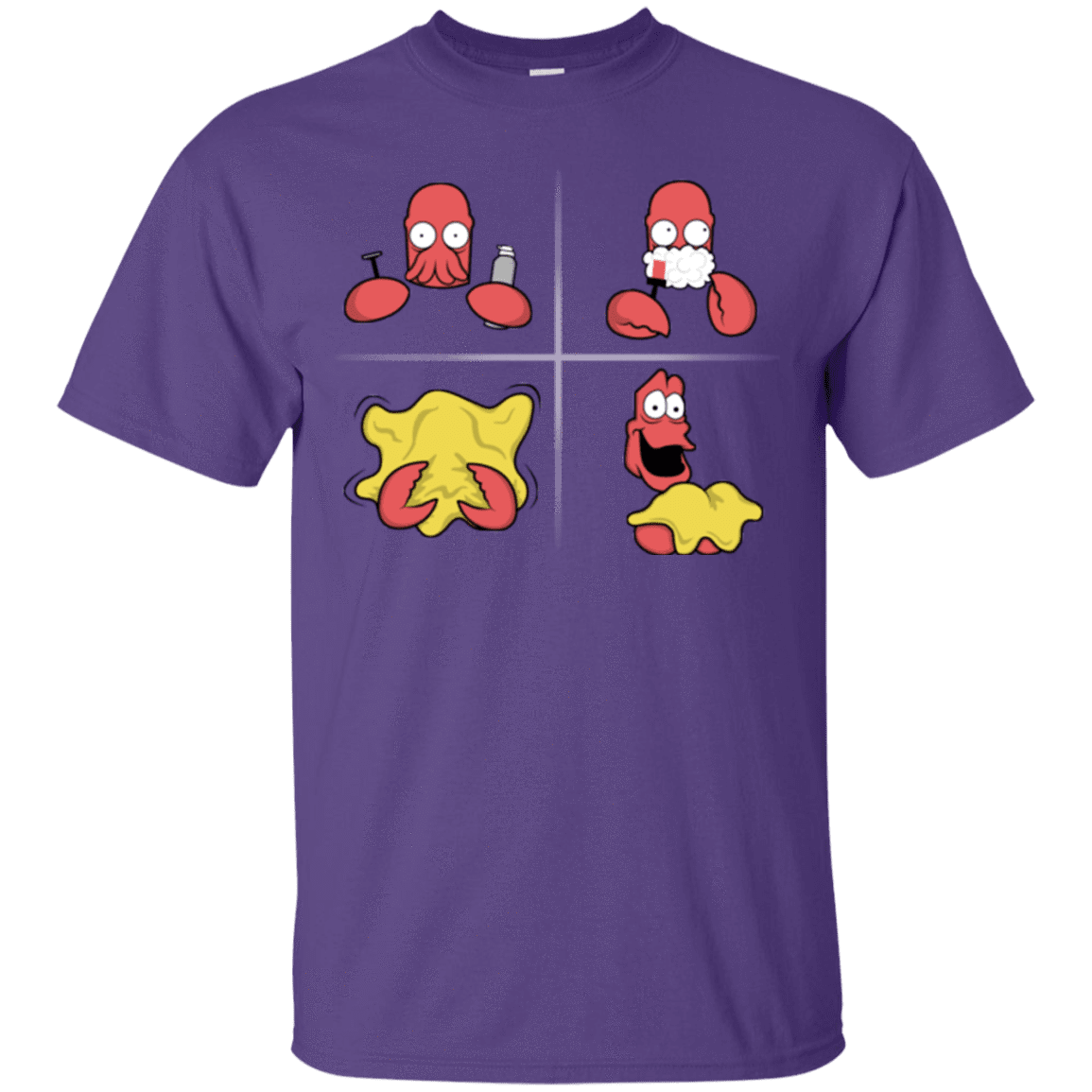 T-Shirts Purple / S Shaving Process T-Shirt