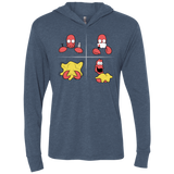 T-Shirts Indigo / X-Small Shaving Process Triblend Long Sleeve Hoodie Tee