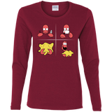 T-Shirts Cardinal / S Shaving Process Women's Long Sleeve T-Shirt