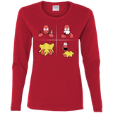 T-Shirts Red / S Shaving Process Women's Long Sleeve T-Shirt