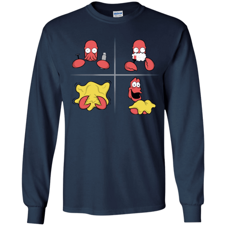 T-Shirts Navy / YS Shaving Process Youth Long Sleeve T-Shirt