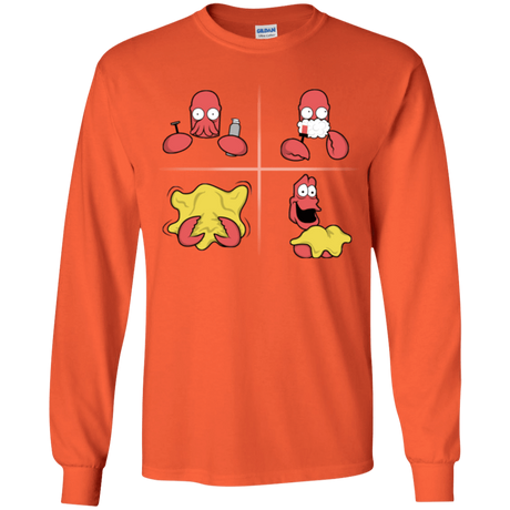 T-Shirts Orange / YS Shaving Process Youth Long Sleeve T-Shirt