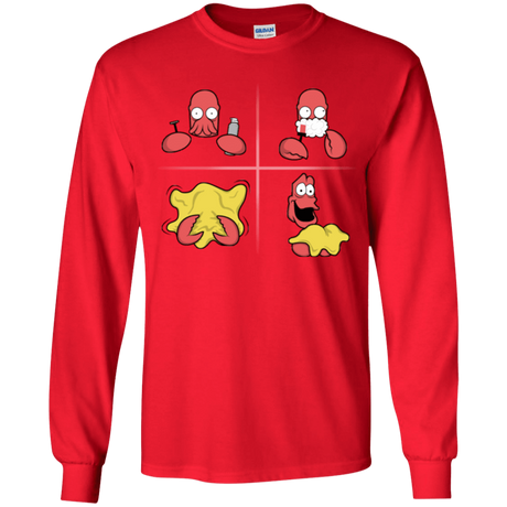 T-Shirts Red / YS Shaving Process Youth Long Sleeve T-Shirt