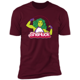 T-Shirts Maroon / S She Huck Men's Premium T-Shirt