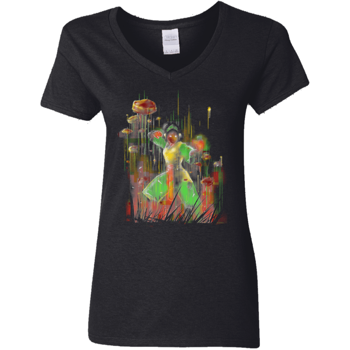 T-Shirts Black / S She Rocks Women's V-Neck T-Shirt