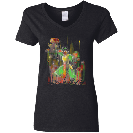 T-Shirts Black / S She Rocks Women's V-Neck T-Shirt