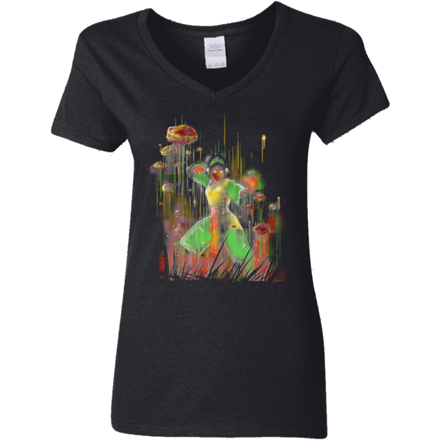 T-Shirts Black / S She Rocks Women's V-Neck T-Shirt