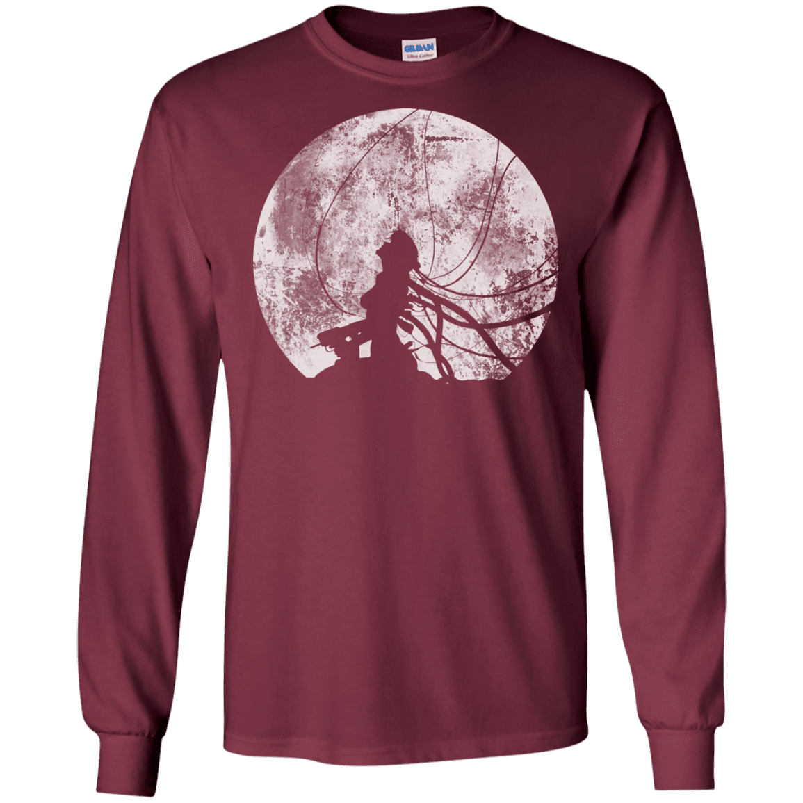 T-Shirts Maroon / S Shell of a Ghost Men's Long Sleeve T-Shirt