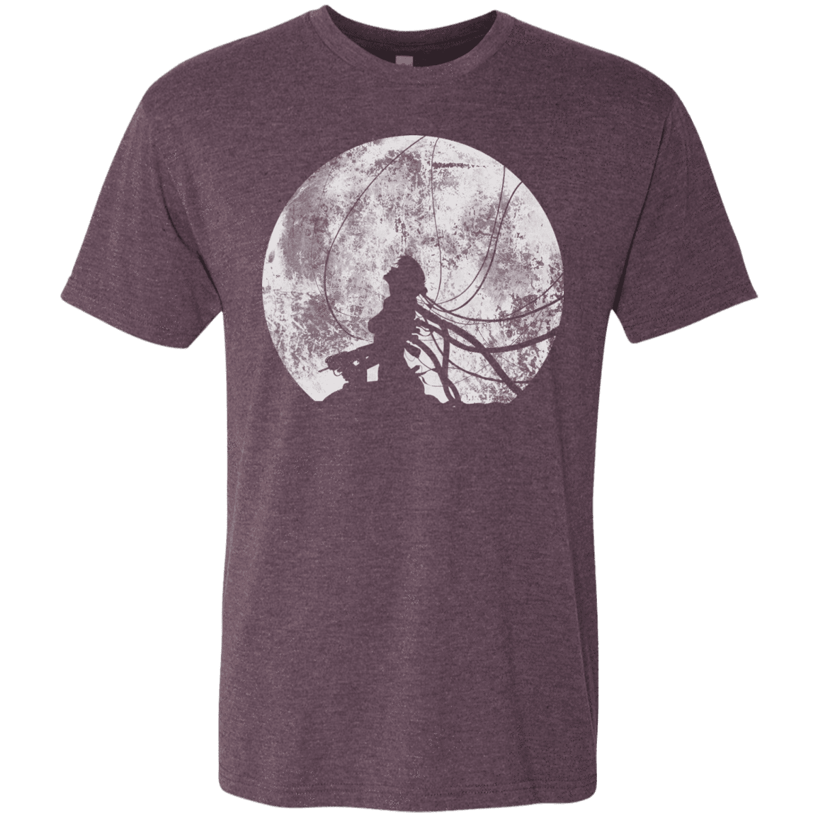 T-Shirts Vintage Purple / S Shell of a Ghost Men's Triblend T-Shirt
